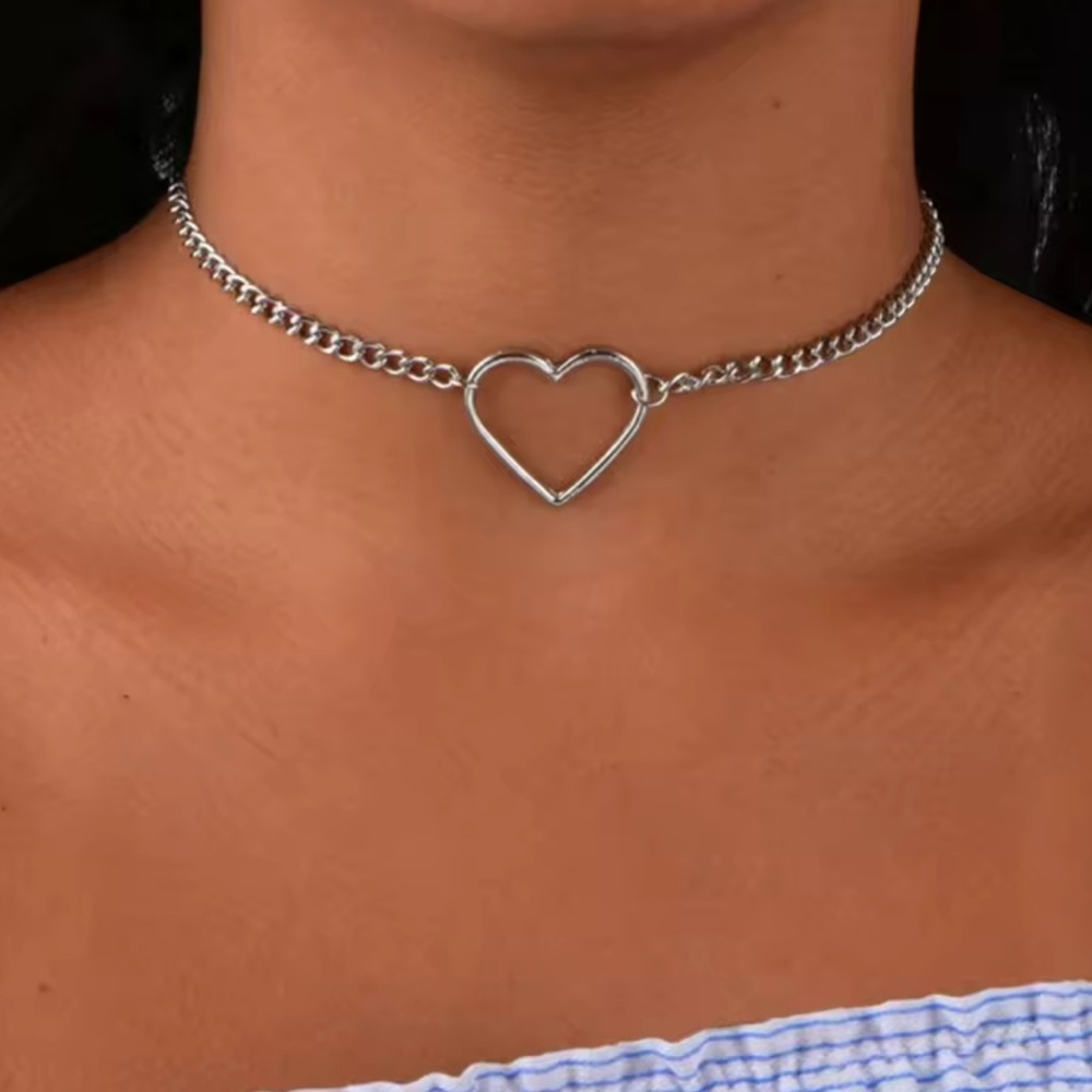 2/$10 NEW! Simple Love Heart Necklace Dainty Cute Pendant Chain Fashion